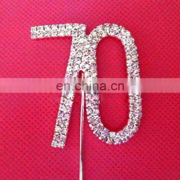 wedding cake topper cake Insert Card wedding crystal rhinestone cupcake toppers