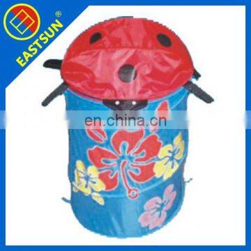 Colorful printed pop up hamper--cute laundry basket