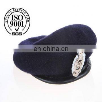 100% wool military beret cap