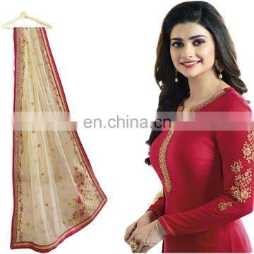 2017 Royal Occasion Wear Semi-Stitched Straight Cut Style Salwar Kameez (salwar Kameez Suits) photo-2