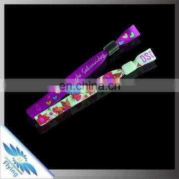 flowers cheap and thin satin wristband