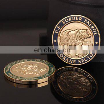 3D bear challenge coin gold souvenir coin