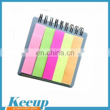 Colorful writing memo pad with customized logo for promotional gifts