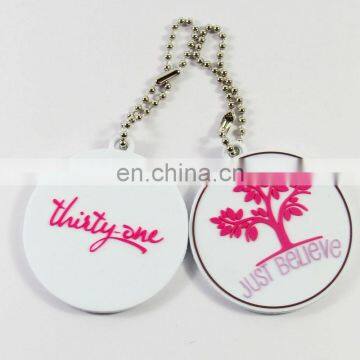 New arrived eco-friendly 2 side logo 3D pvc sexy key chain for decoration