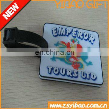 Custom logo cheap luggage tag with soft PVC/paper