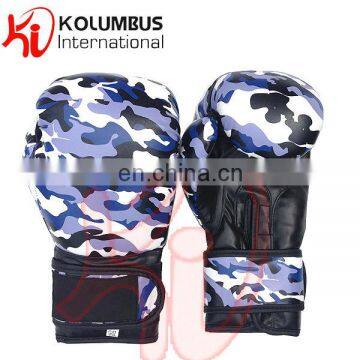 Blue Camouflage Pattern Boxing Gloves Available In All Sizes, Boxing Gloves Made In Synthetic Leather, Best Boxing Gloves +