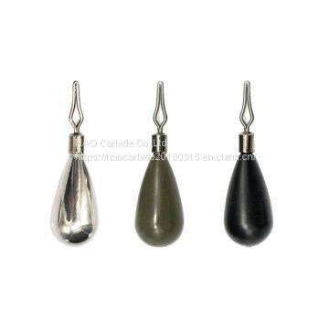 Wholesale tungsten tear drop shot weight round eye