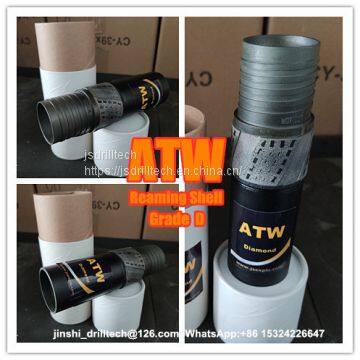premium ATW reaming shell, impregnated diamond core drill bits & reamers, exploration drilling, rock coring, geotechnical drilling reaming shells