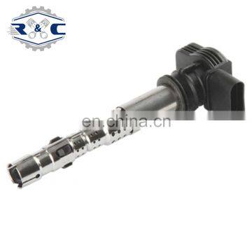 R&C Factory High Quality Car Spark Coils Koil Pengapian mobil 06F905115C  06F905115H  06F905115F For AUDI VW Auto Ignition Coil