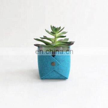 Small Felt Plant Holder Basket Bag for Little Plant photo-4