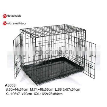 Wholesale Commercial Foldable Collapsible Large Design Cheap Stainless Steel Iron Metal Wire Pet Dog Kennel Cages House