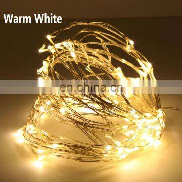2M 3M 5M 10M Battery Silver Wire LED String Lights Holiday Lighting Fairy Garland for Christmas Wedding Party Decoration photo-2
