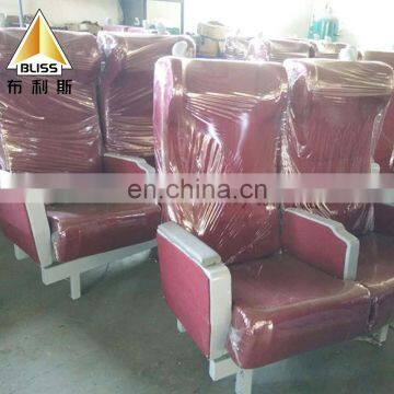 Long Seat Train Seat Fabric Safe and Comfort Three Seater Curve Design