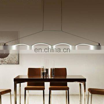 Beautiful Wave Shape Design Pendant Light 2018 Acrylic Chandelier Pendant Lamp Holder photo-5