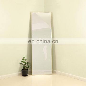 rectangle gold floor free stand full length mirror