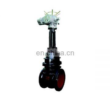 Hot selling PN10 Grey iron body Motorized Parallel Double Disc Gate Valve