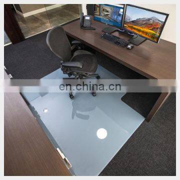 Customize Size Safety Clear Tempered Glass for Modernize Office Glass Chair Mat