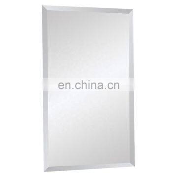 Frameless round beveled edge aluminium mirror glass sheet