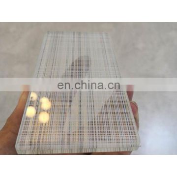 High quality 6mm laminated tempered safety wired glass for glass door