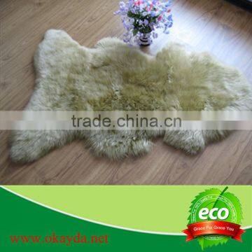 Low price sheepskin patchwork rug