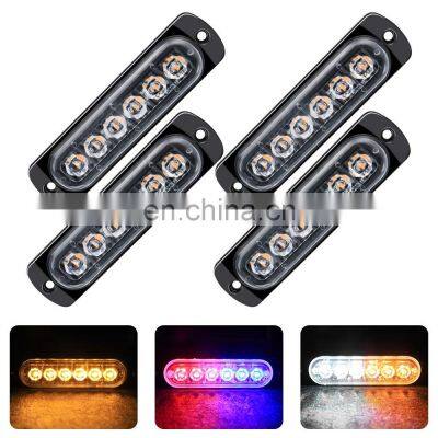 Factory Direct Selling Pickup Flash Lamp 6Led Ultra-Thin Flash Lamp Truck Tail Lights Side Truck Bus Special Led Tail Light