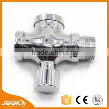 Best price brass time delay faucet four-way toilet flush angle valve