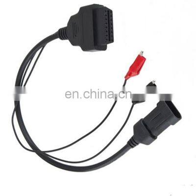 NEW 3pin Lancia Alfa Romeo 3 pin to OBD2 Cable OBD China Adapter Cable For Fiat