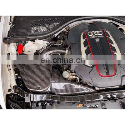 Manufacturer Hot Sale Dry Carbon Fiber Air Intake Car Kit OEM For AUDI S6, RS6