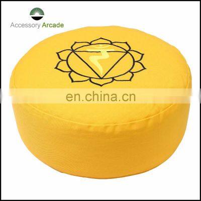 Eco-friendly New Design Most Popular Yoga Buckwheat Hulls Meditation Cushion Zafu Indian Supplier photo-2