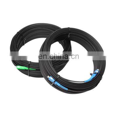 150m Fiber Optic Drop Cable Sc to Sc Patch Cord 2 Drop Cable Patch Cord G.657A SC/APC-SC/APC Slef-supporting Outdoor 1-12 Cores