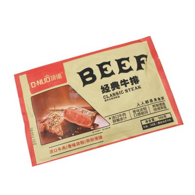 Accept Custom Gravure Printing Packaging Plastic Pouch Steak Meat And Pizza Plastic Packaging Bag