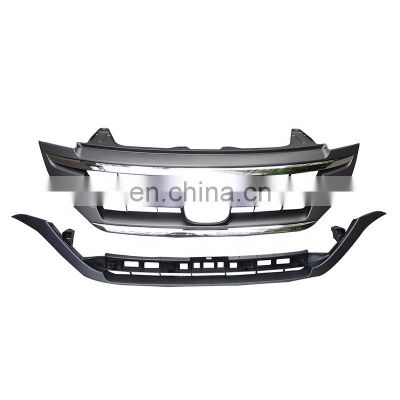 High quality Car Front Chrome Upper Grille with Lower Bar for HONDA CRV 2012-2014