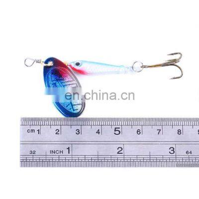 9g Freshwater Fish Bait Fischkoder Treble Hook Metallkoder Tackle Metal Fishing Lure Lead Fish With Spoon photo-3
