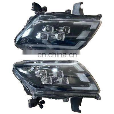 car headlights New Type 4 lens Full LED Head lamp Headlights for Navara NP300 2016-2019