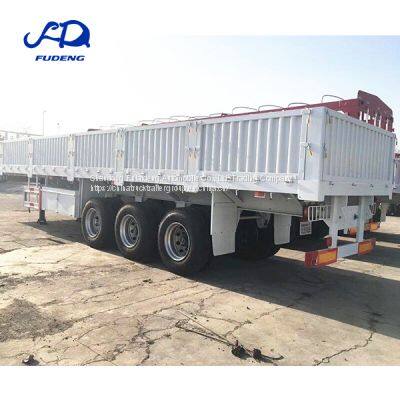 3axles 4axles 40ft Fudeng Brand Mechanical Suspension Heavy Duty Type Flatbed Semi Trailer photo-2