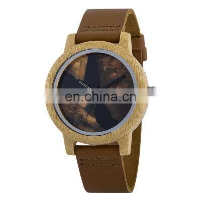 Watches in Bulk BOBO BIRD Couple Watch Set Resin Bamboo Leather Wooden Watches for Men and Women