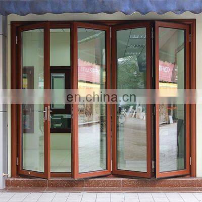 Rogenilan Australian Standard AS2047 aluminum bi folding door with top brand hardware