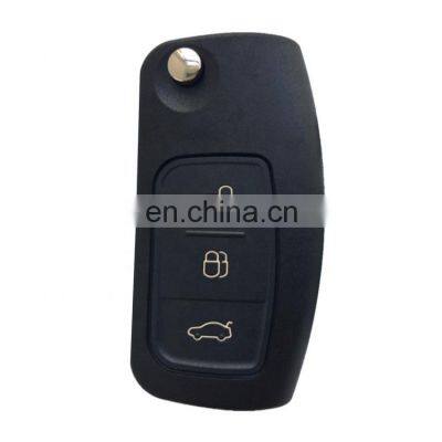 Car Remote Key Flip Folding 3 Buttons 433 Mhz With 4D63 Chip For Ford Focus Mondeo Fiesta 2013 photo-2