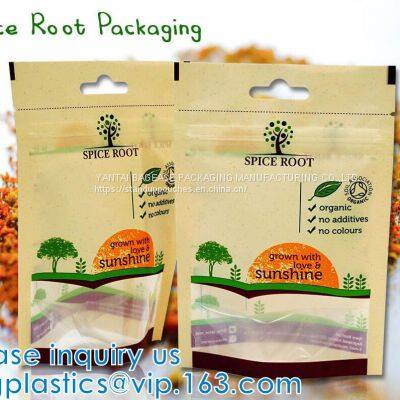 Stand Up Pouch With Resealable Ziplock And Clear Window, Multi-purpose, Small Size, Aluminum Mylar Foil photo-3