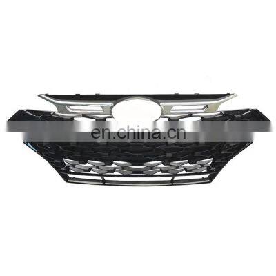 Front Honeycomb Grill Auto Parts Car Front Grill Radiator Mesh Chrome Black Frame Style for Hyundai Elantra 2019-2021 photo-5