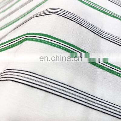 Rayon Nylon Cotton Polyester Spandex Bright Yarn Stripe Woven Fabric for Women Garment photo-2