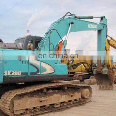 Low price Kobelco crawler excavator SK200 crawler excavator in Shanghai