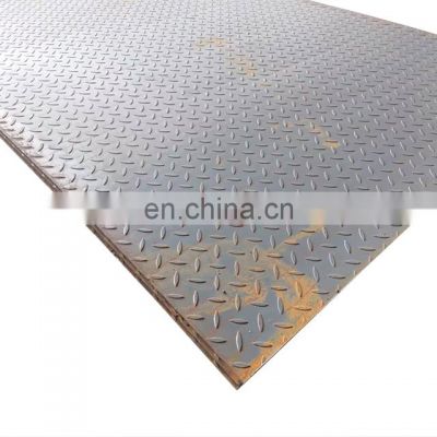 High Quality Astm Aisi Carbon Steel Sheet Q245 Q345 arble Pattern Hot Rolled Checkered Steel Plate 5mm Steel Checker Plate