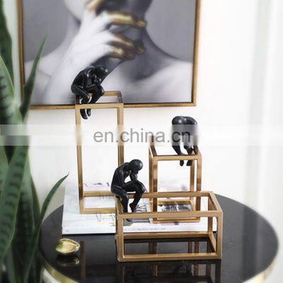 Nordic Living Room Table Accessories Ceramic Art Craft Pieces Interior Modern Gold Luxury Home Decor photo-4