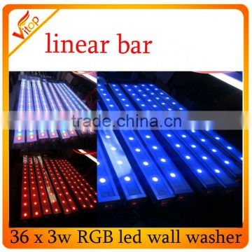 professional factory price 36x3w led linear light,led stage rgb wall washer lighting