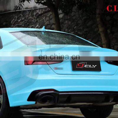 Automotive Body Parts Rear Bumper Diffuser For 2017-2019 Audi A5 Upgrade RS5 Style Kits Rear Diffuser With Exhaust Pipe Rear Tip photo-3