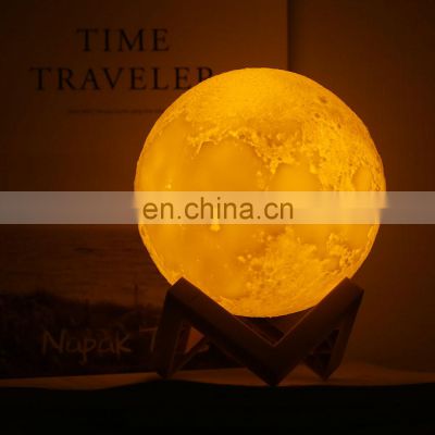 3D Moon Lamp Printing With 16 Colors RGB Remote Control  Amazon Hot sale For Kid Halloween Gift