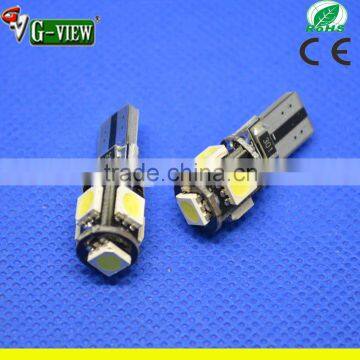 High Quality LED Car Side Light 6000K White 12V T10 Canbus 5SMD 5050 194 W5W T10
