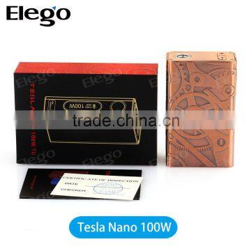 Tesla Nano 100W Steampunk, Tesla Nano 100W with 4500mAh Li-Po battery