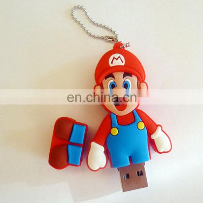 Hot sales Cute carton character Super Mario Brothers shaped Usb Pendrive,new design 8gb PVC usb flash drive